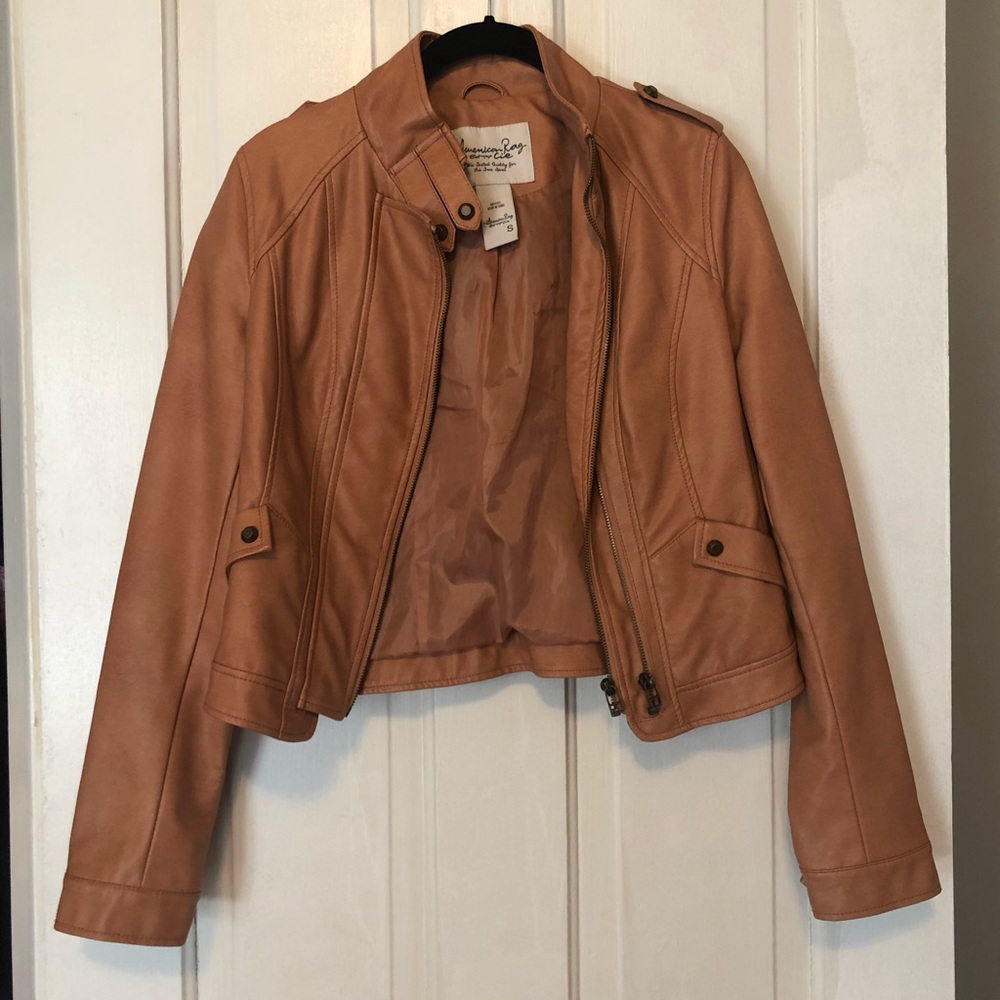 Faux leather jacket